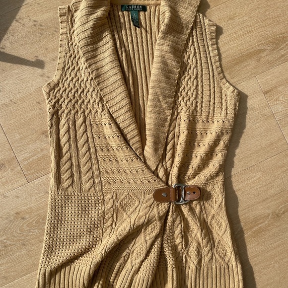Lauren Ralph Lauren Vest with Belt Detail - Picture 4 of 4